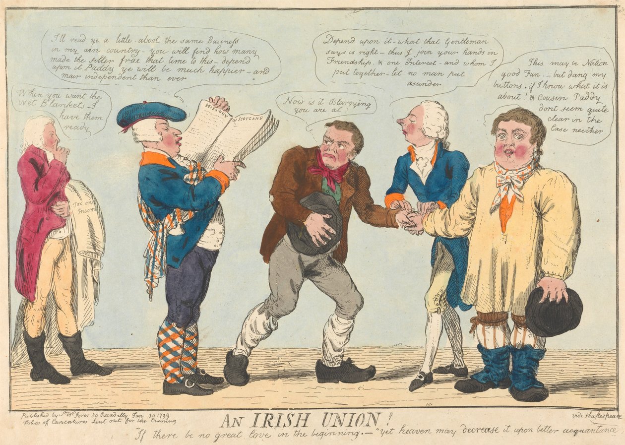 Eine irische Union - Isaac Cruikshank