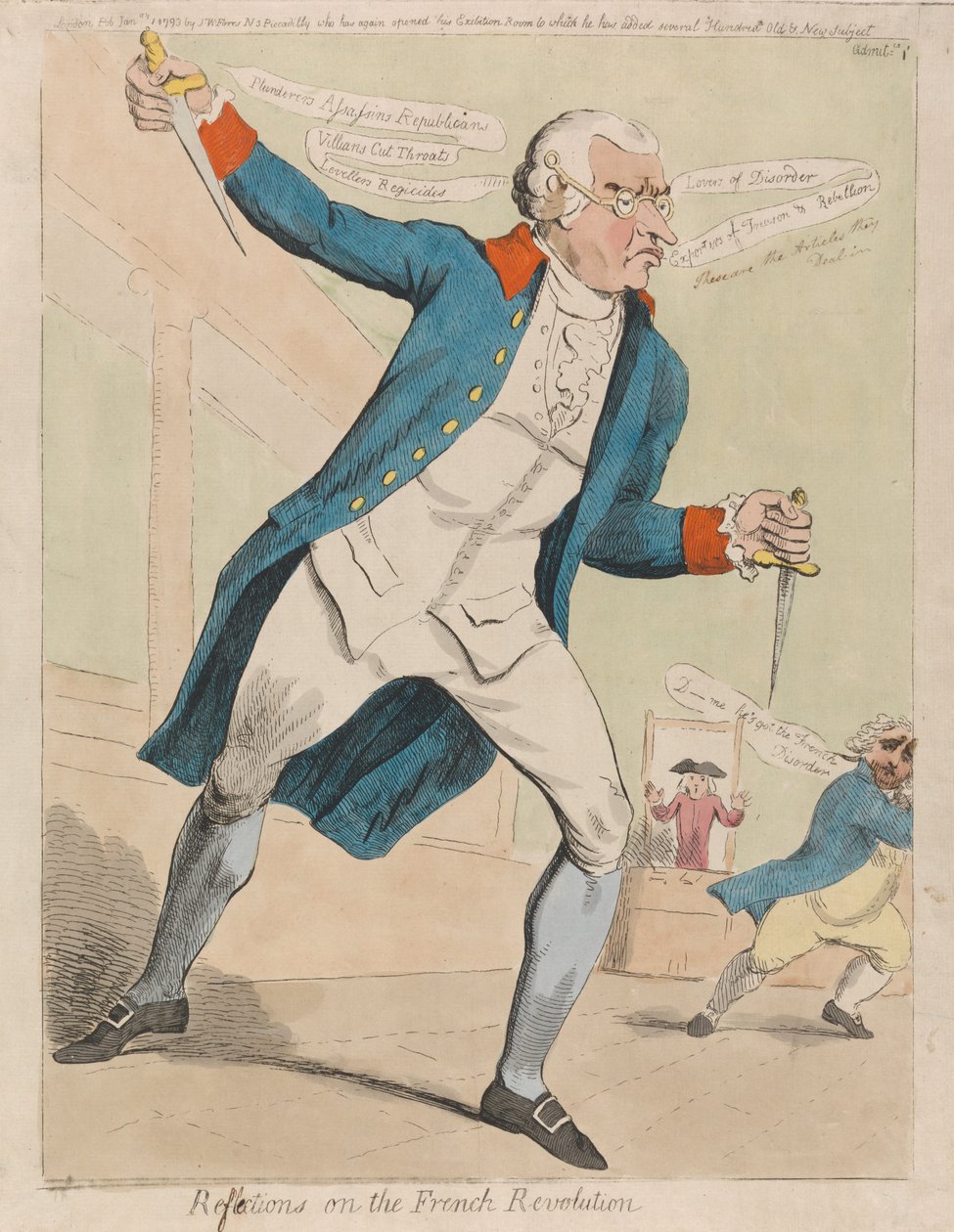 Réflexions sur la Révolution française - Isaac Cruikshank