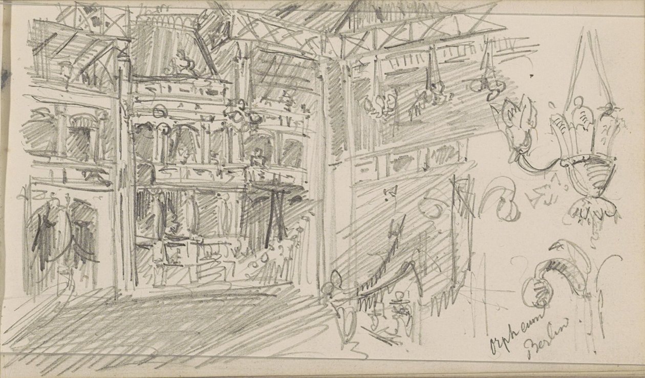 Intérieur du théâtre Orpheum à Berlin - Isaac Gosschalk