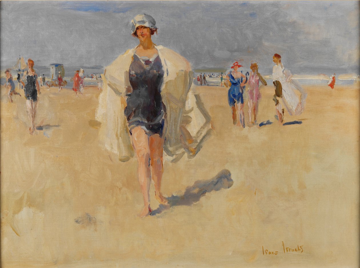 Dame sur la plage à Viareggio - Isaac Israels