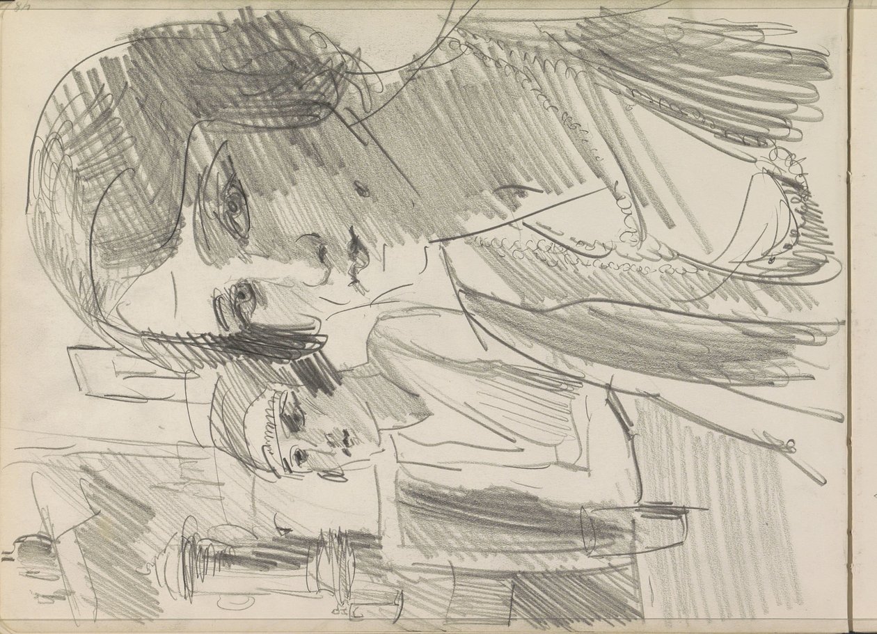 Deux femmes à une table, peut-être sur une terrasse - Isaac Israels