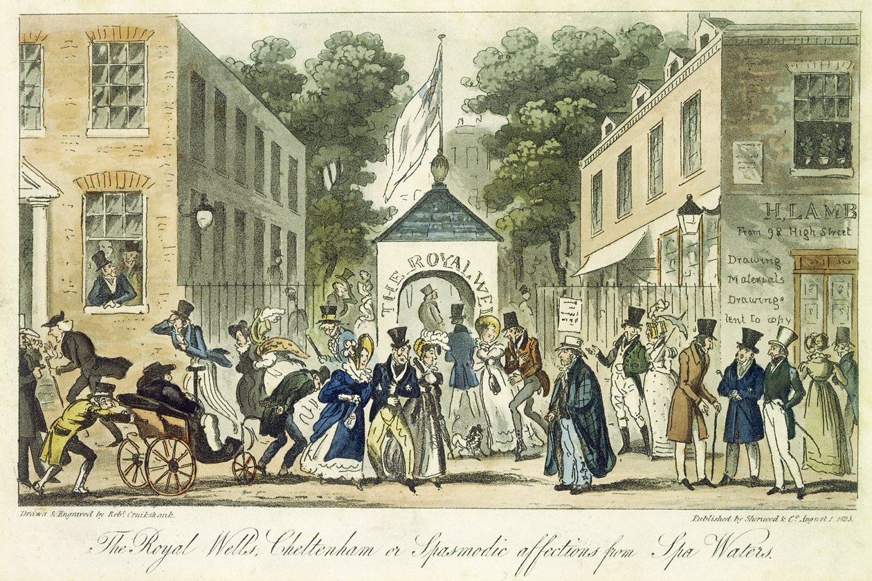 Les puits royaux, Cheltenham, ou affections spasmodiques pour l'eau de ...