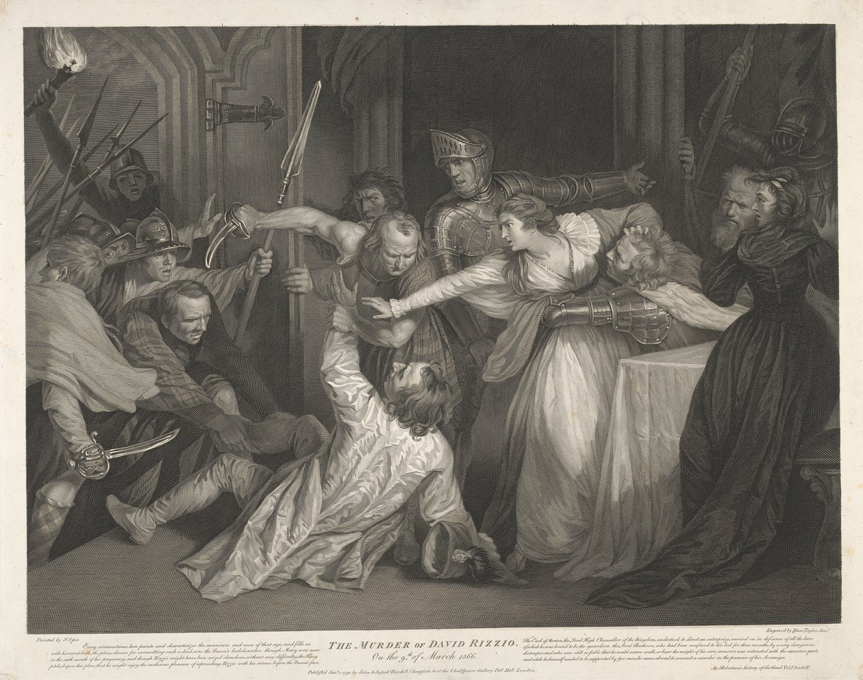 Le meurtre de David Rizzio le 9 mars 1566 - Isaac Taylor