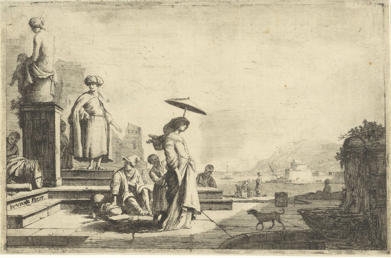 Vue sur un port méditerranéen - Isaac Vincentsz. van der Vinne