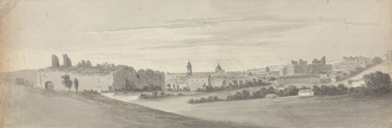 Rome depuis les thermes de Caracalla - Isaac Weld