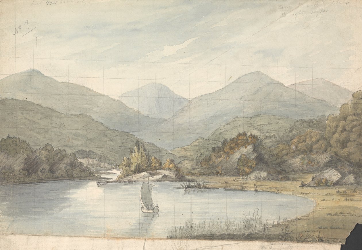 Vue sur la rivière entre les lacs - Isaac Weld