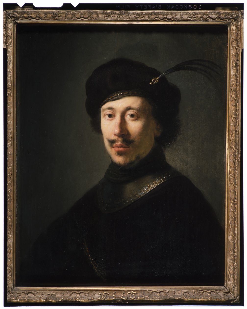 Jeune homme avec une gorgerette et un chapeau à plumes, c.1630 - Isaac de Jouderville