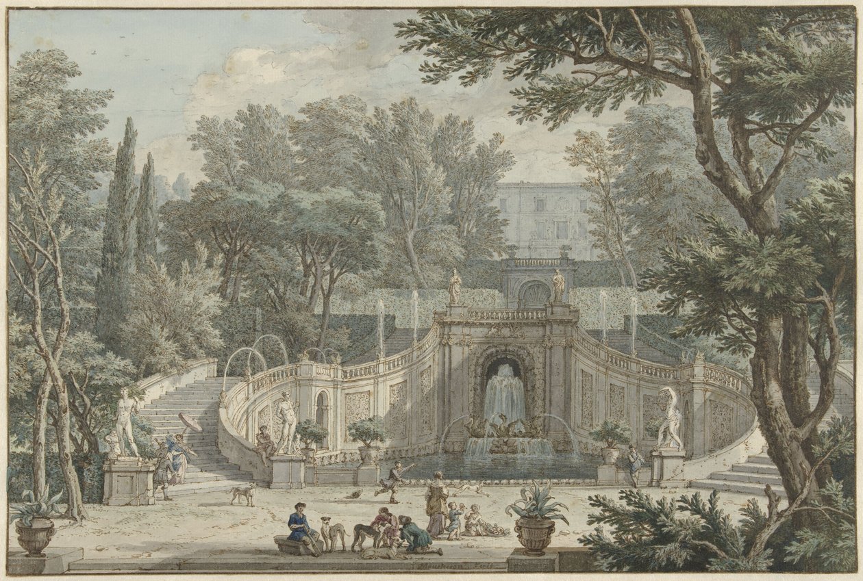 Vue du jardin de la Villa d