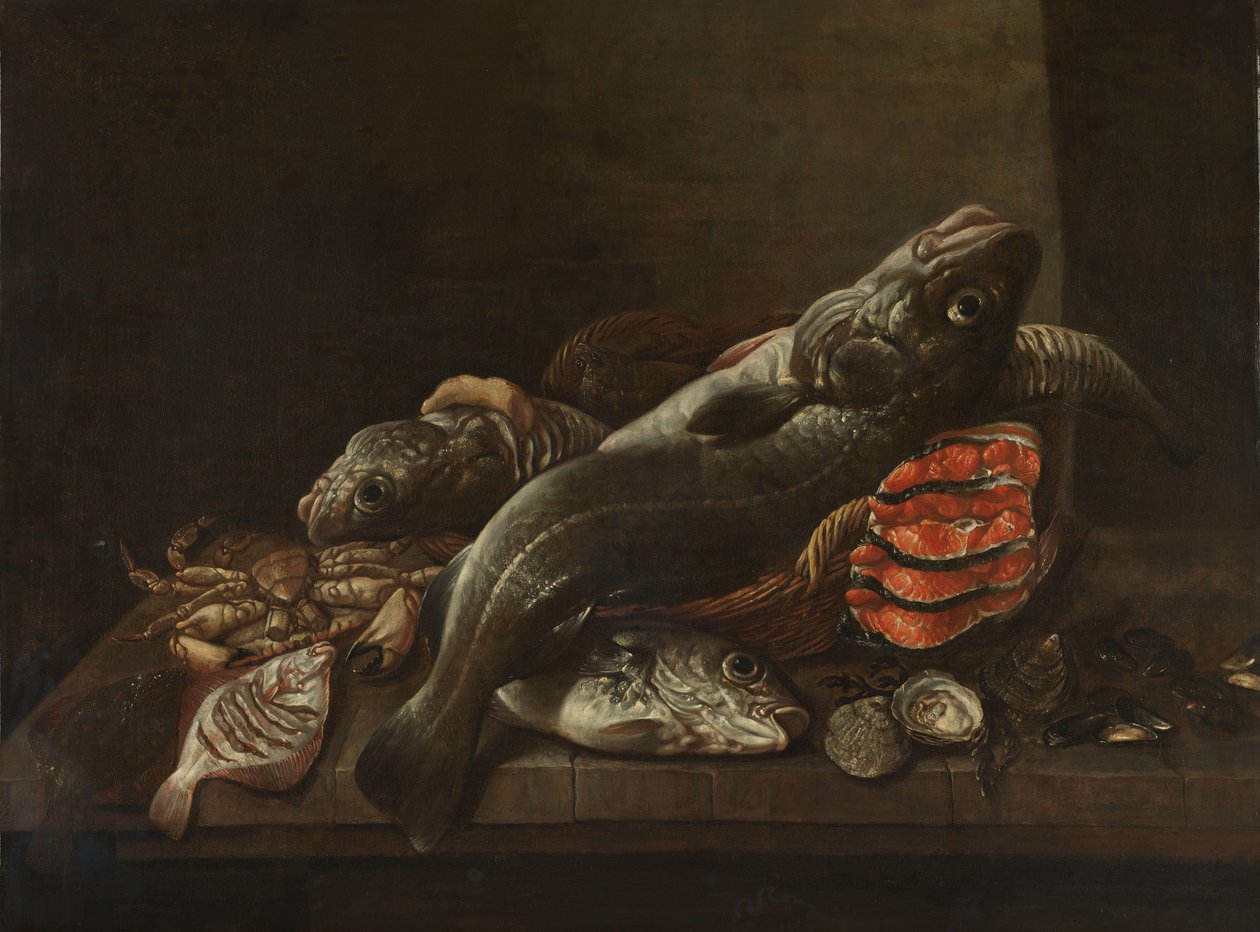 Nature morte avec poissons - Isaac van Duynen