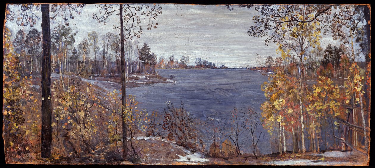 Automne tardif. Peinture de Isaak Izrailevich Brodsky (Brodski) (1884-1939) - Isaak Israilevich Brodsky