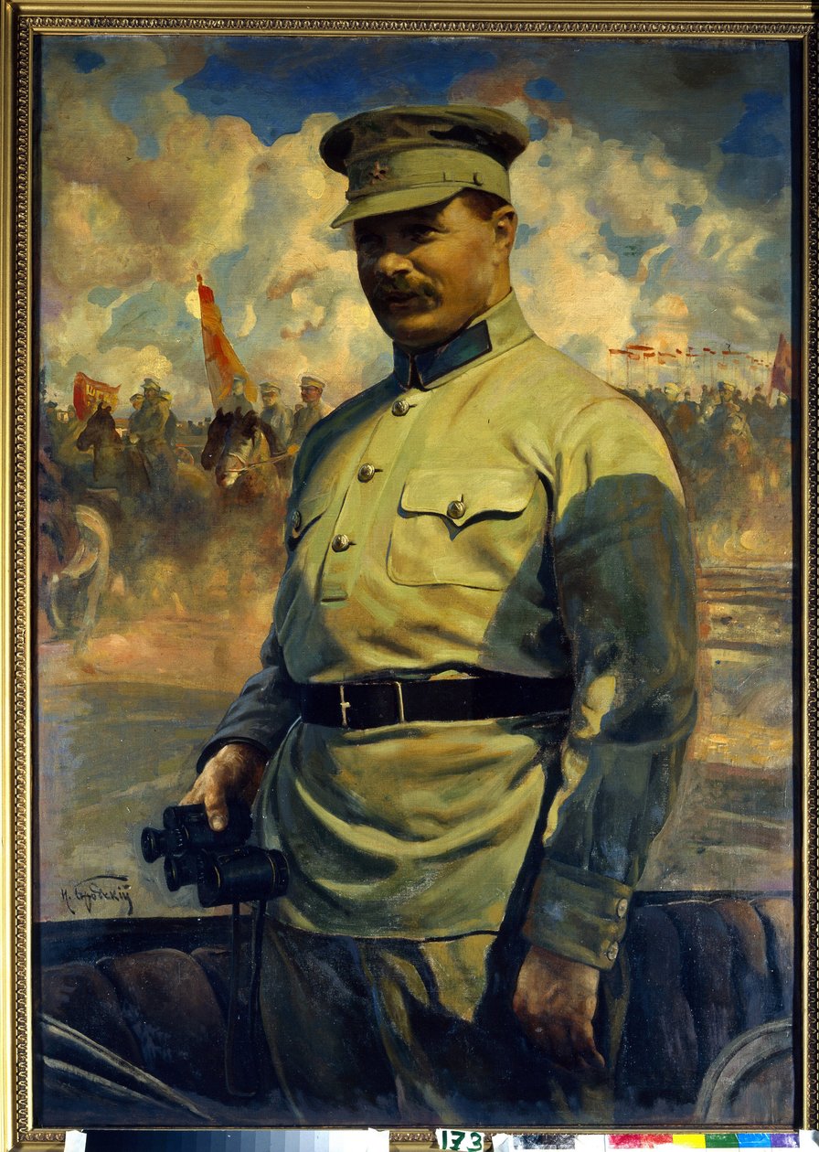 Portrait du leader bolchevique Mikhail Vassilievitch Frounze - Isaak Israilevich Brodsky