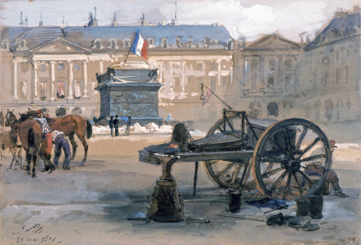 La chute de la colonne Vendôme, 29 mai 1871 - Isidore Pils