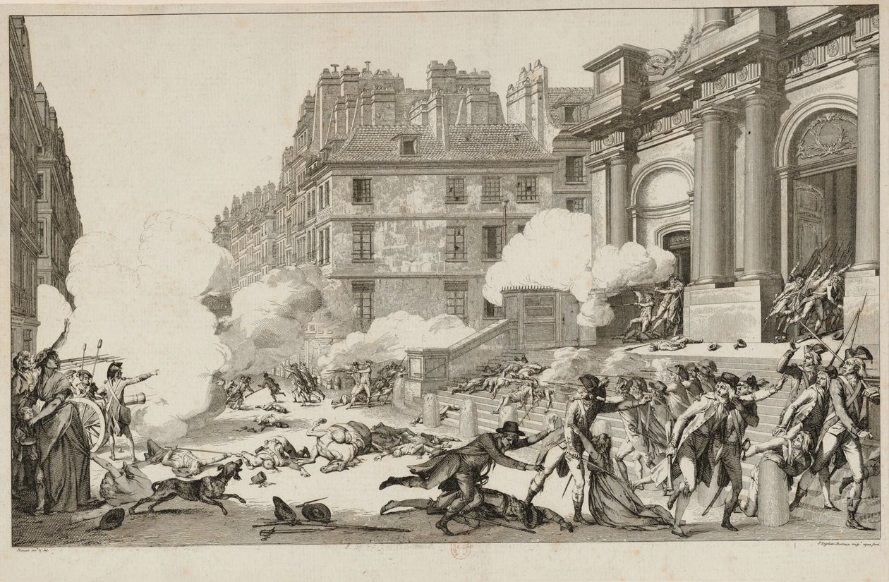 13 Vendémiaire. La répression de la révolte royaliste par Napoléon Bonaparte à Paris - Isidore Stanislas Helman