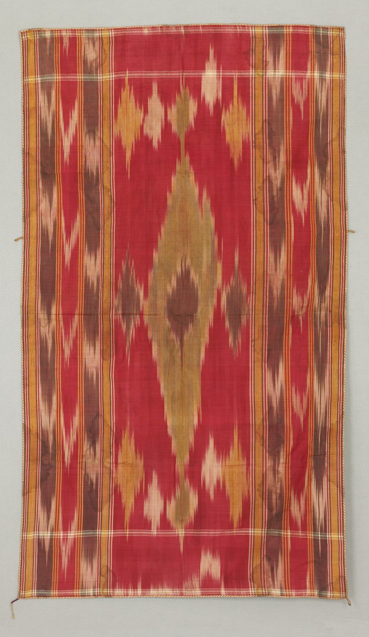 Couverture ; médaillons et rayures en soie, fin XVIIIe siècle - XIXe siècle - Islamic School