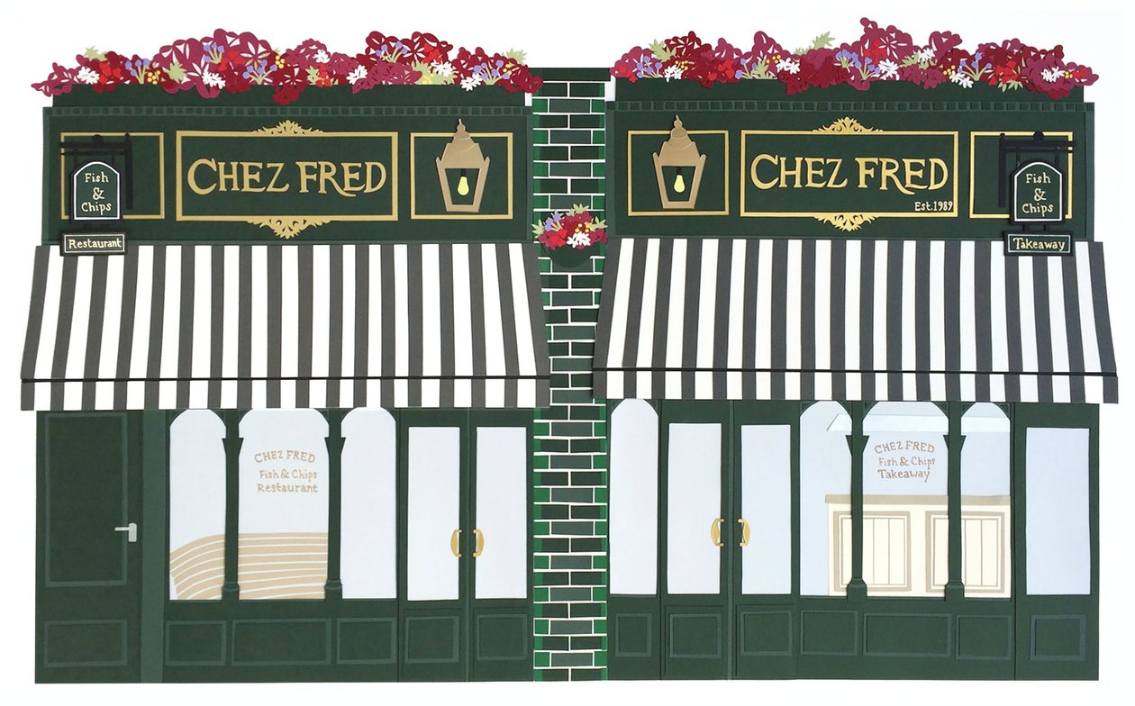 Chez Fred, 2016 papier - Isobel Barber