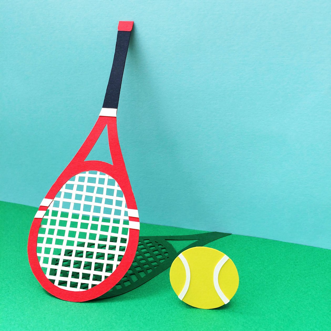 Tennis, 2016 (paper) - Isobel Barber
