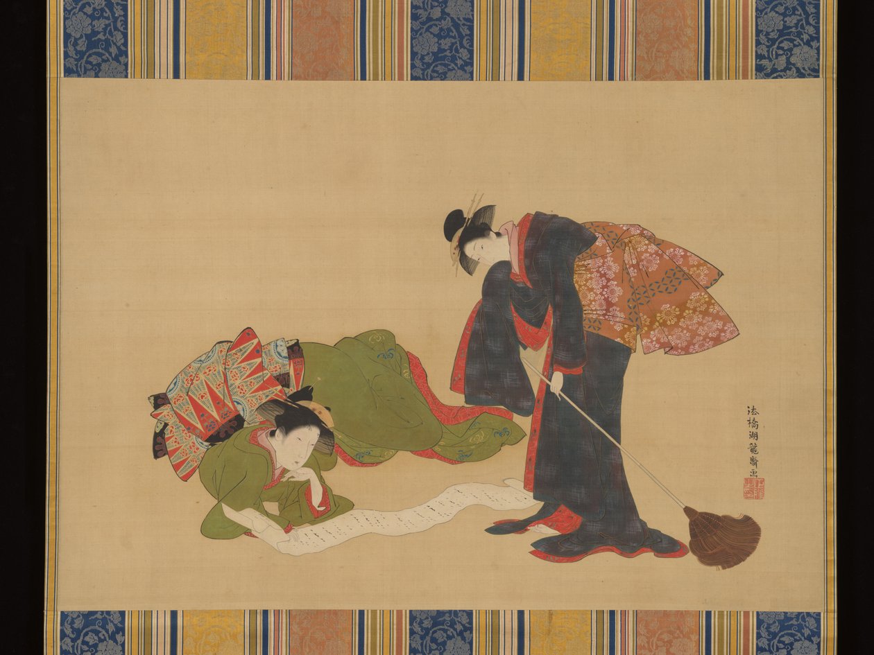 Parodie de Hanshan et Shide - Isoda Koryusai