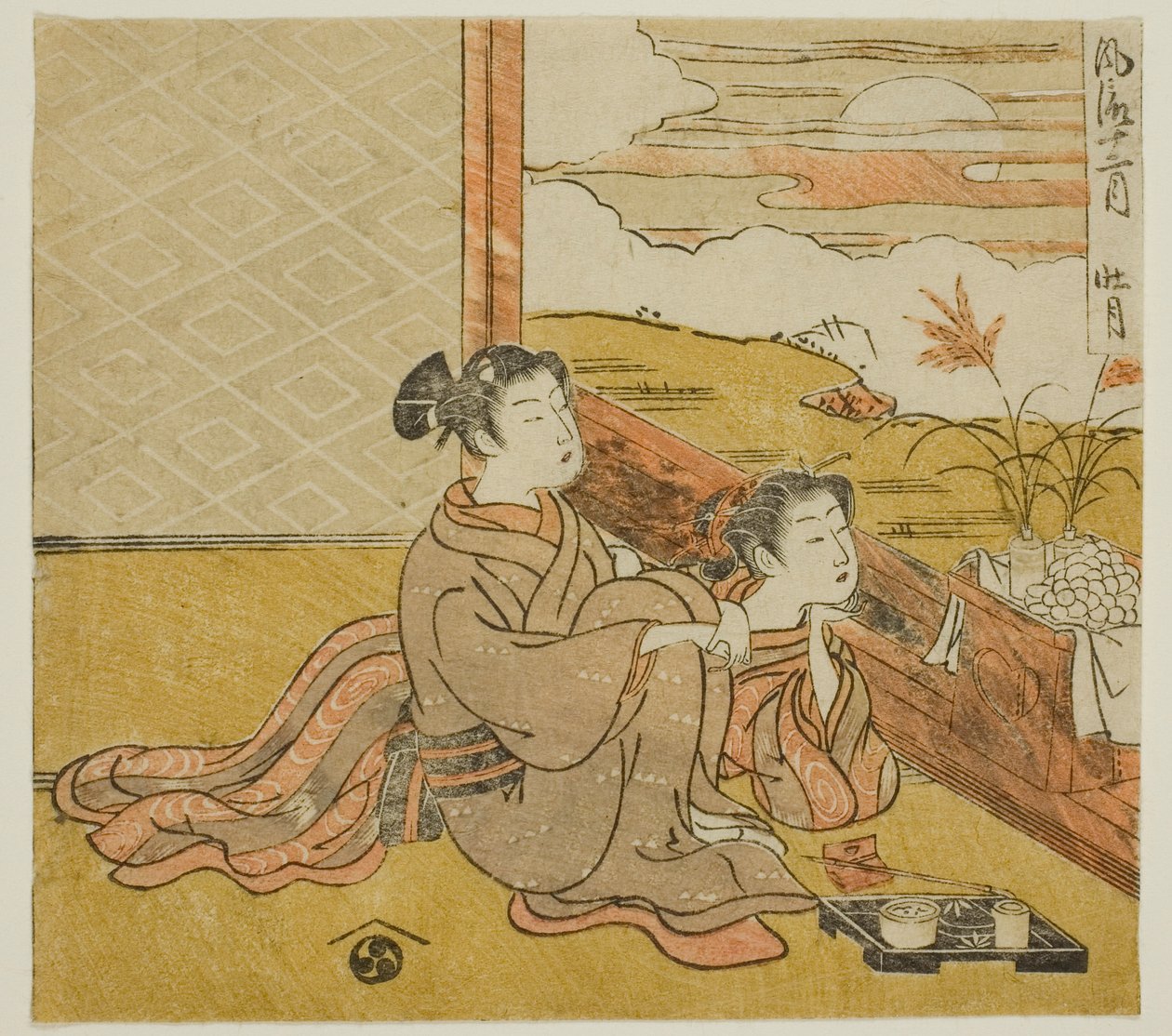 Le huitième mois (Sogetsu), de la série "Les douze mois à la mode (Furyu juni tsuki)" - Isoda Koryusai