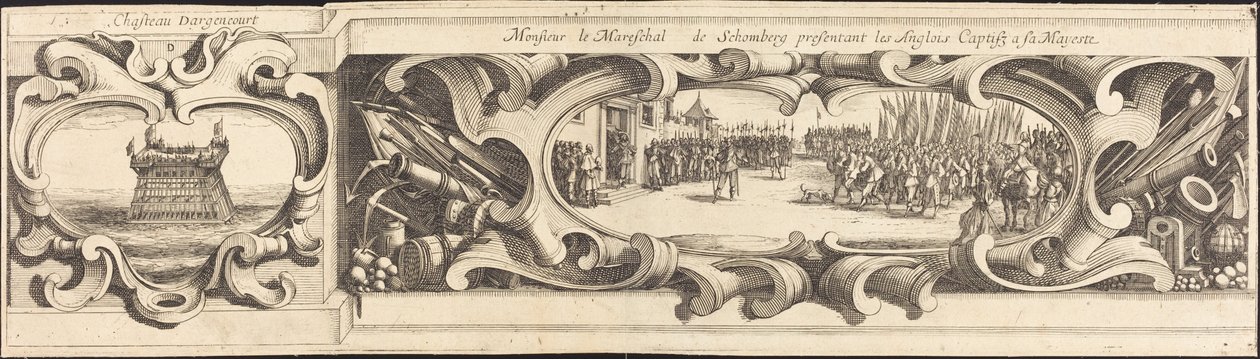 Le siège de La Rochelle [plaque 14 de 16; ensemble comprend 1952.8.97-112] - Israel Henriet or Abraham Bosse after Jacques Callot