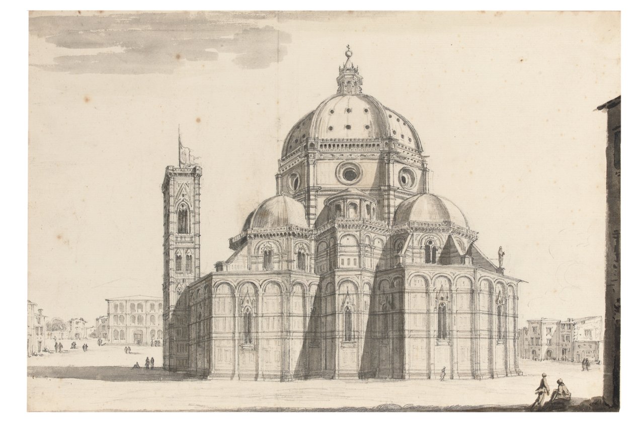 Le Duomo et le Campanile, Florence - Israel the Younger Silvestre