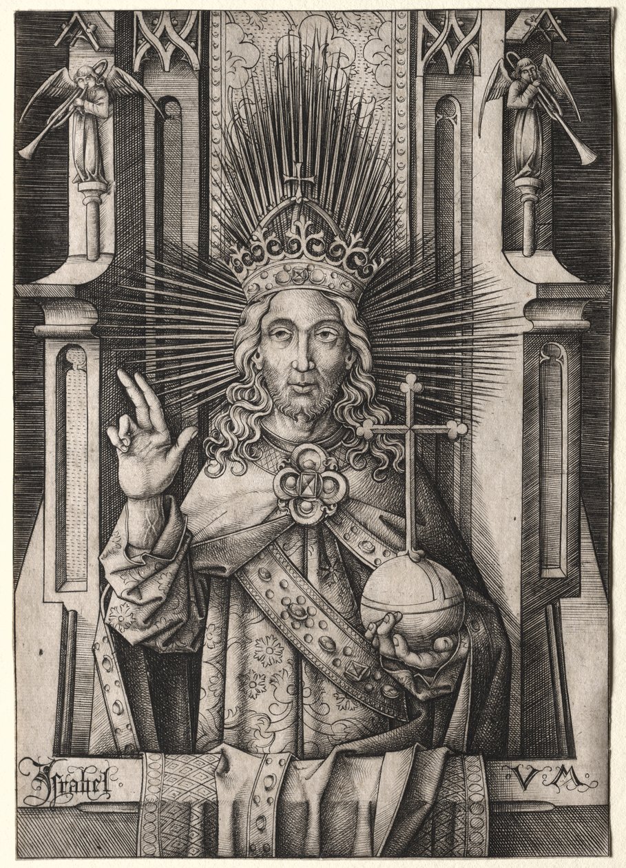 Christ le Rédempteur (Salvator Mundi) - Israhel van Meckenem