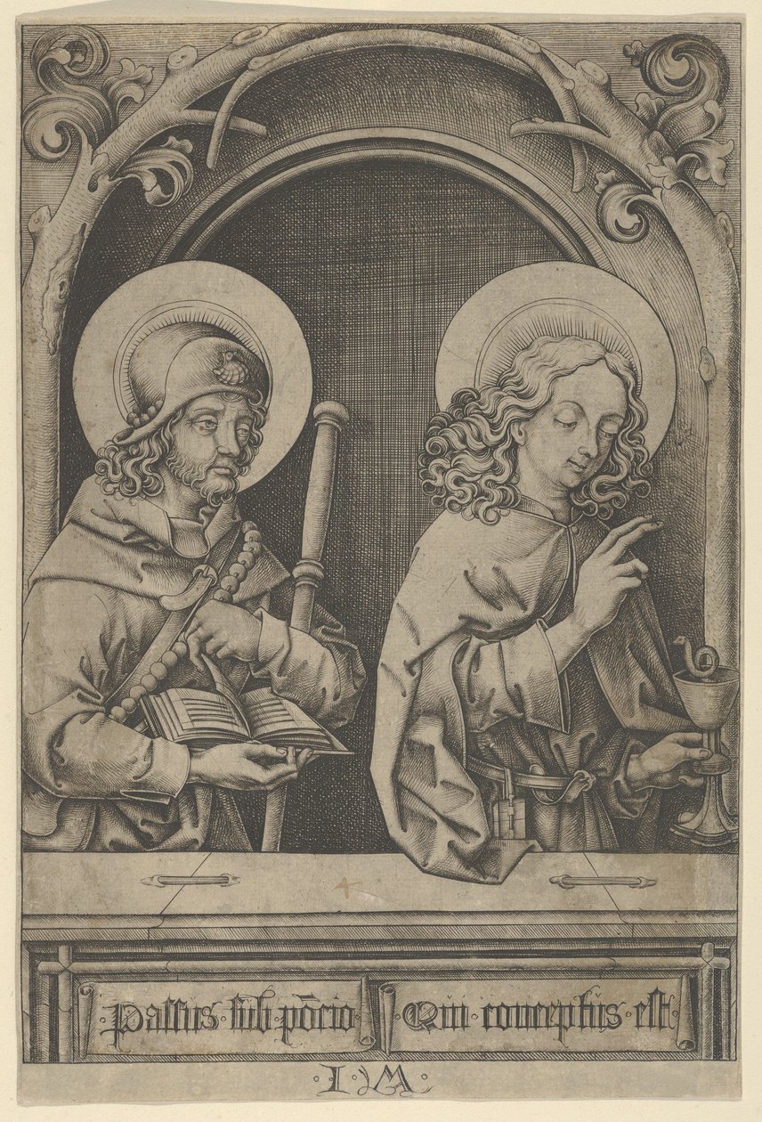 Saint Jacques le Majeur et Saint Jean, des Apôtres - Israhel van Meckenem