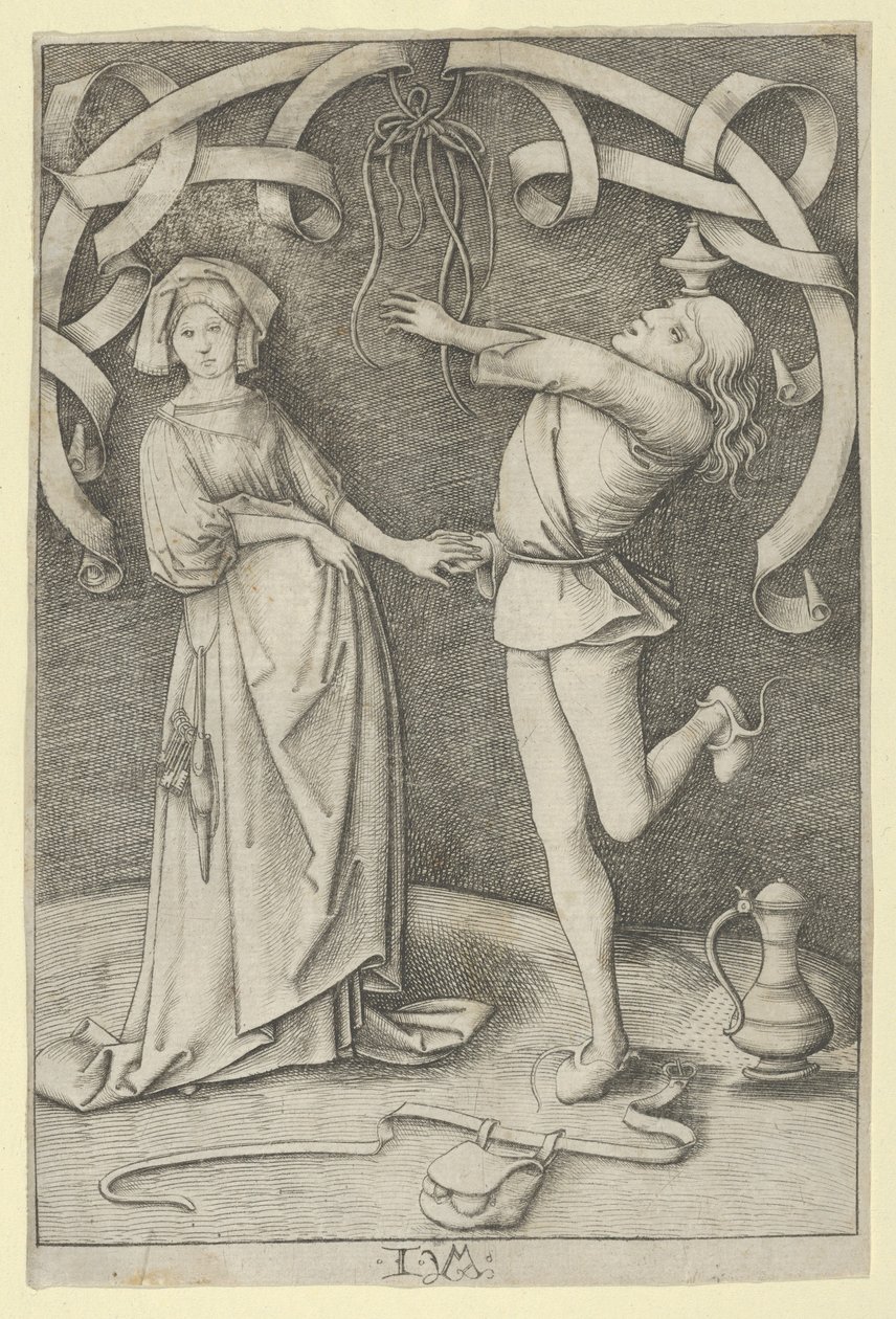 Le Fou et la Dame - Israhel van Meckenem