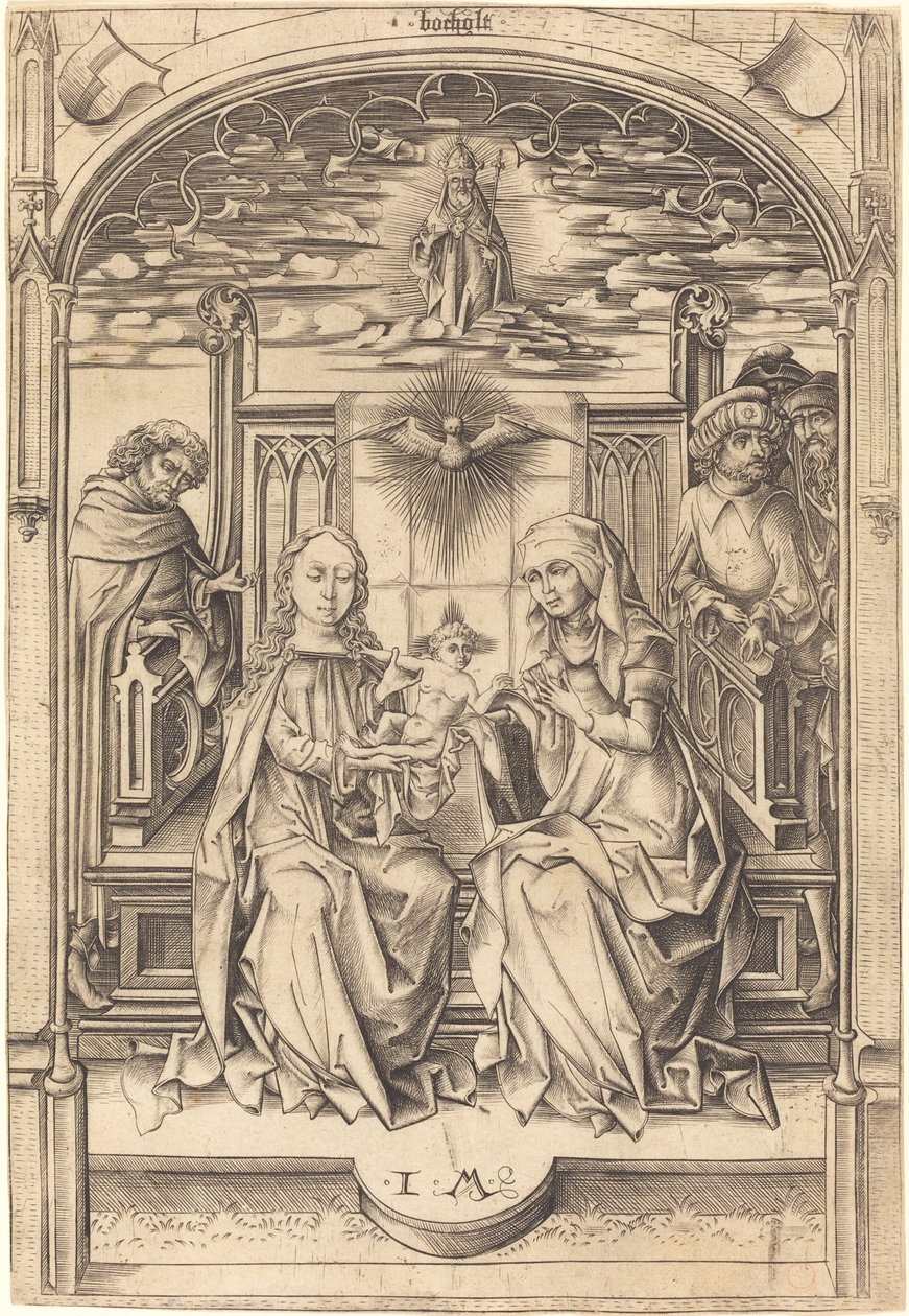 La Sainte Famille, vers 1475-1480 - Israhel van Meckenem