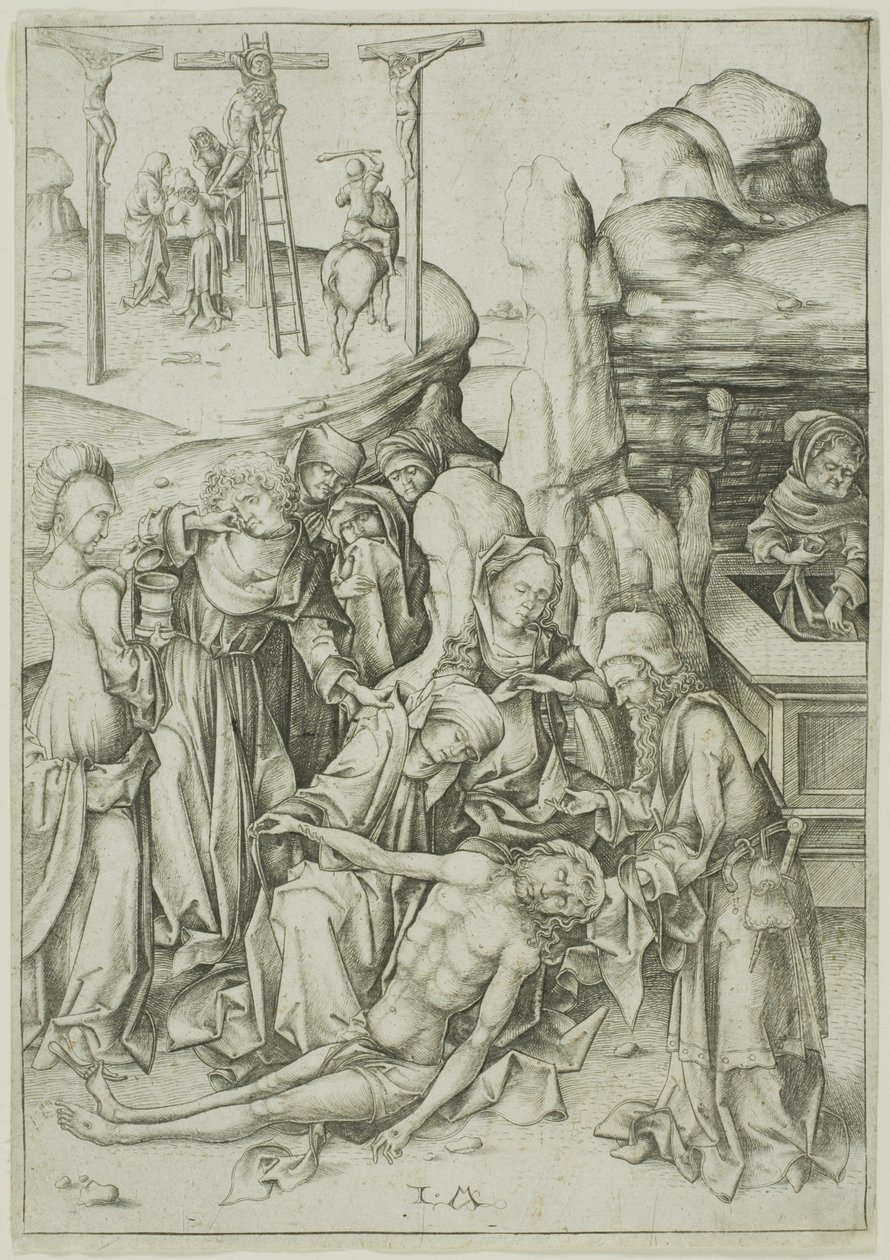 La lamentation - Israhel van Meckenem the younger
