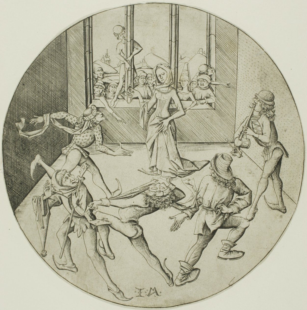 Les danseurs de Morris - Israhel van Meckenem the younger