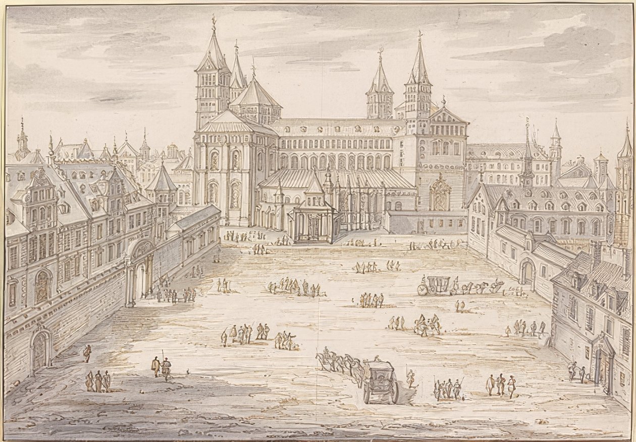 La cathédrale de Spire et le palais épiscopal. 1621 - Israël Silvestre