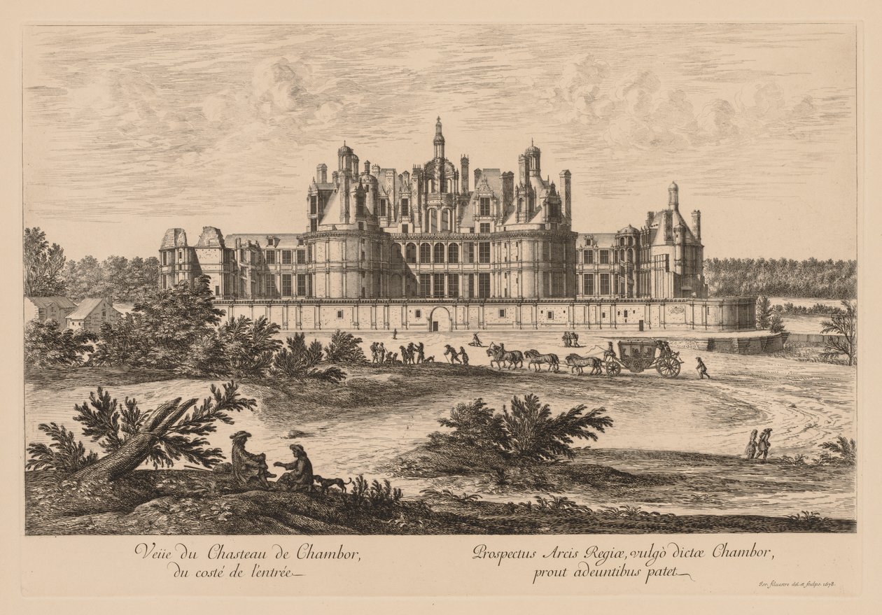 Vue du Château de Chambord, du côté de l