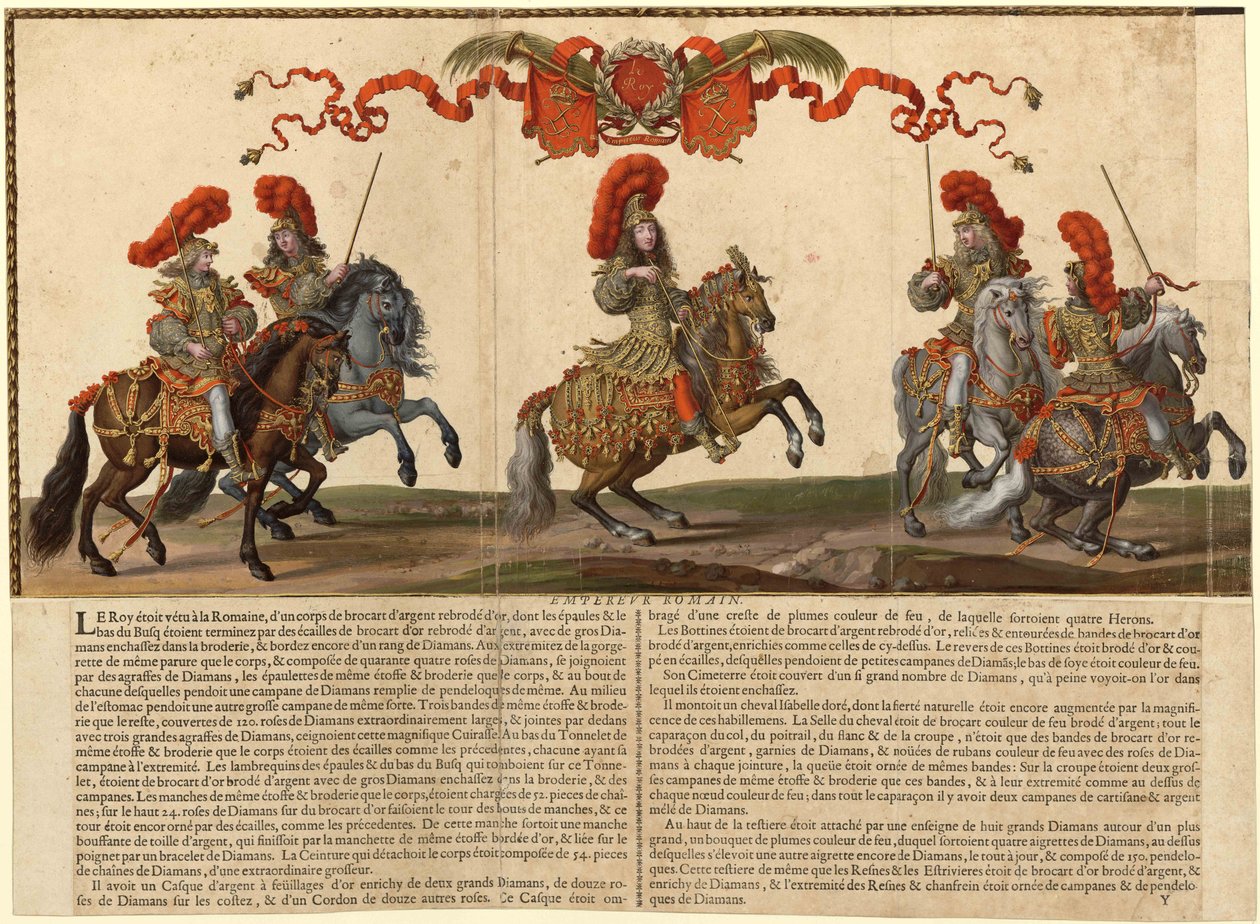 Grande cavalcade donnée à Paris en 1662, 1670 - Israël Silvestre the Younger