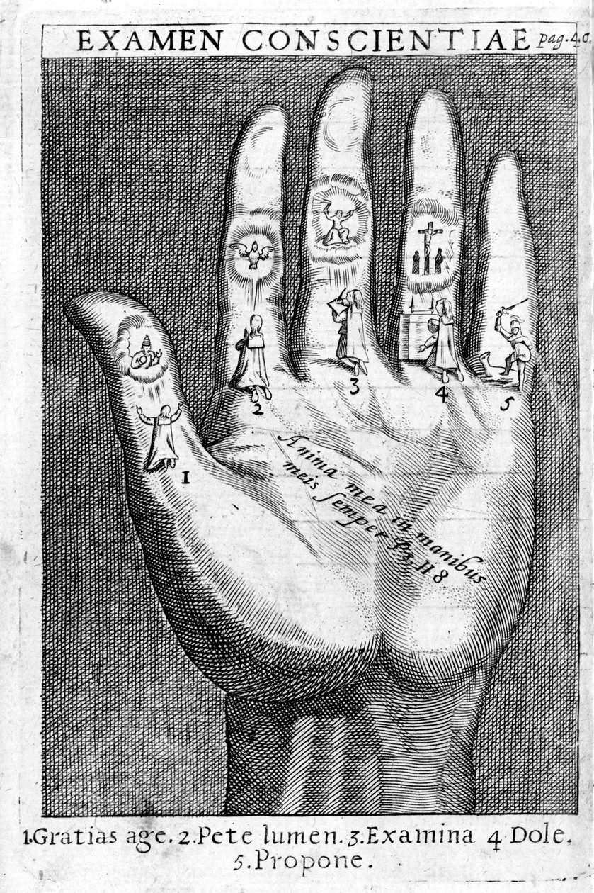 Examen de conscience, illustration de 