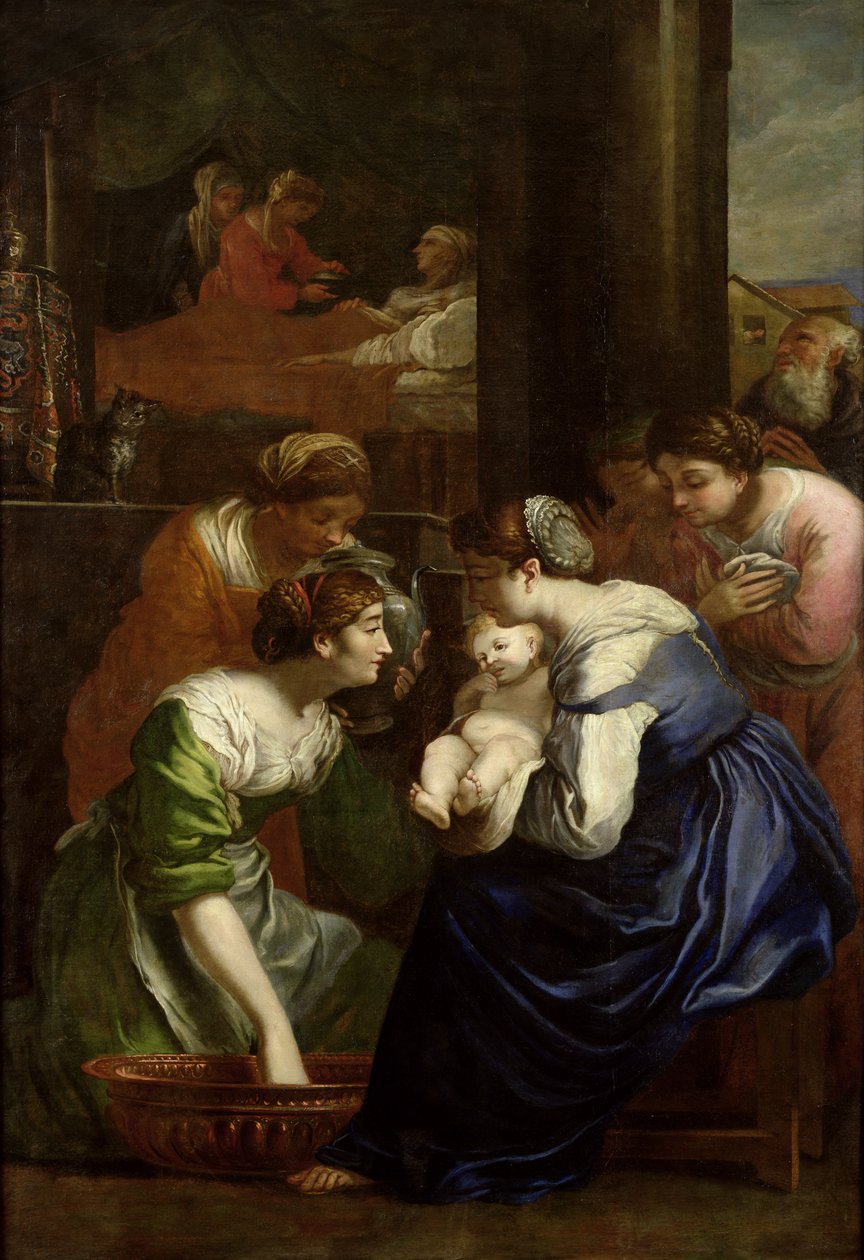 La Naissance de la Vierge, c.1620 - Italian School
