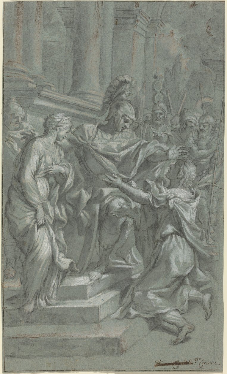 Scipion rendant sa captive à son amant - Italian 17th Century