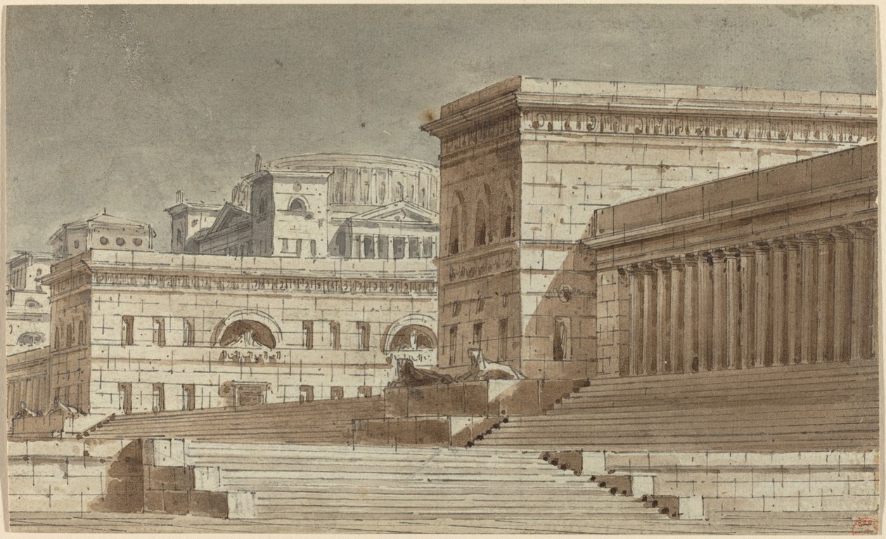 Décor de scène - Italian 19th Century