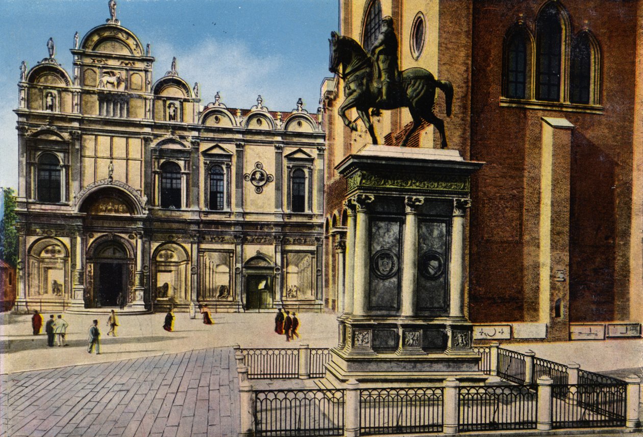 Venise / Venise : Monument à B Colleoni (photo couleur) - Italian Photographer