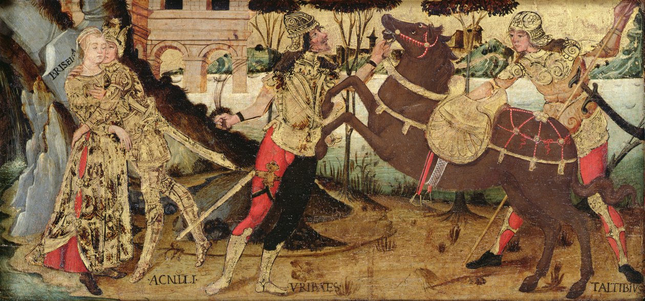 Achille faisant ses adieux à Briséis, École ombrienne - Italian School