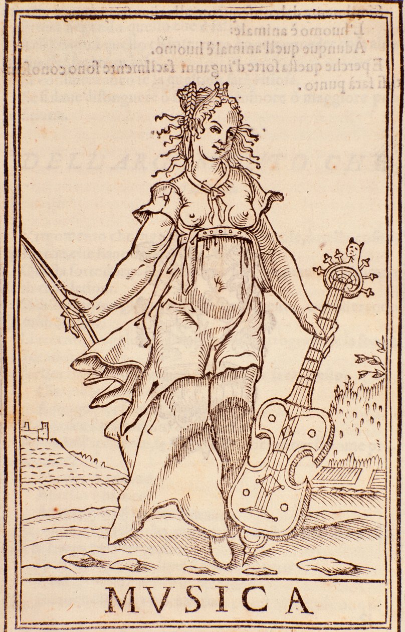 "Allégorie de la musique" Page de l