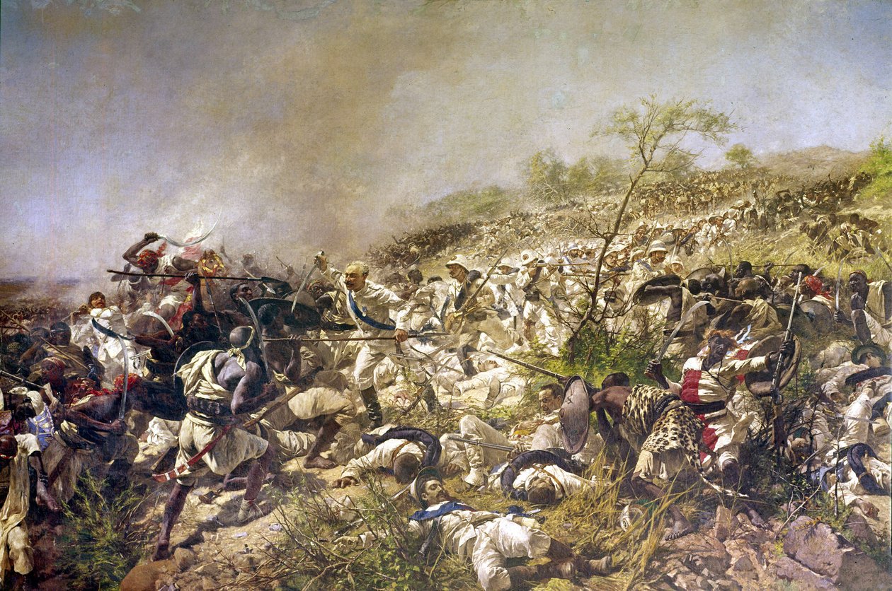 Bataille de Dogali : Italie en Érythrée en février 1887. - Italian School