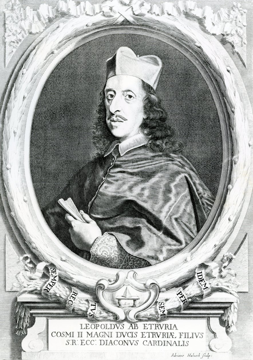 Cardinal Léopold de Médicis (1617-1675) - Italian School