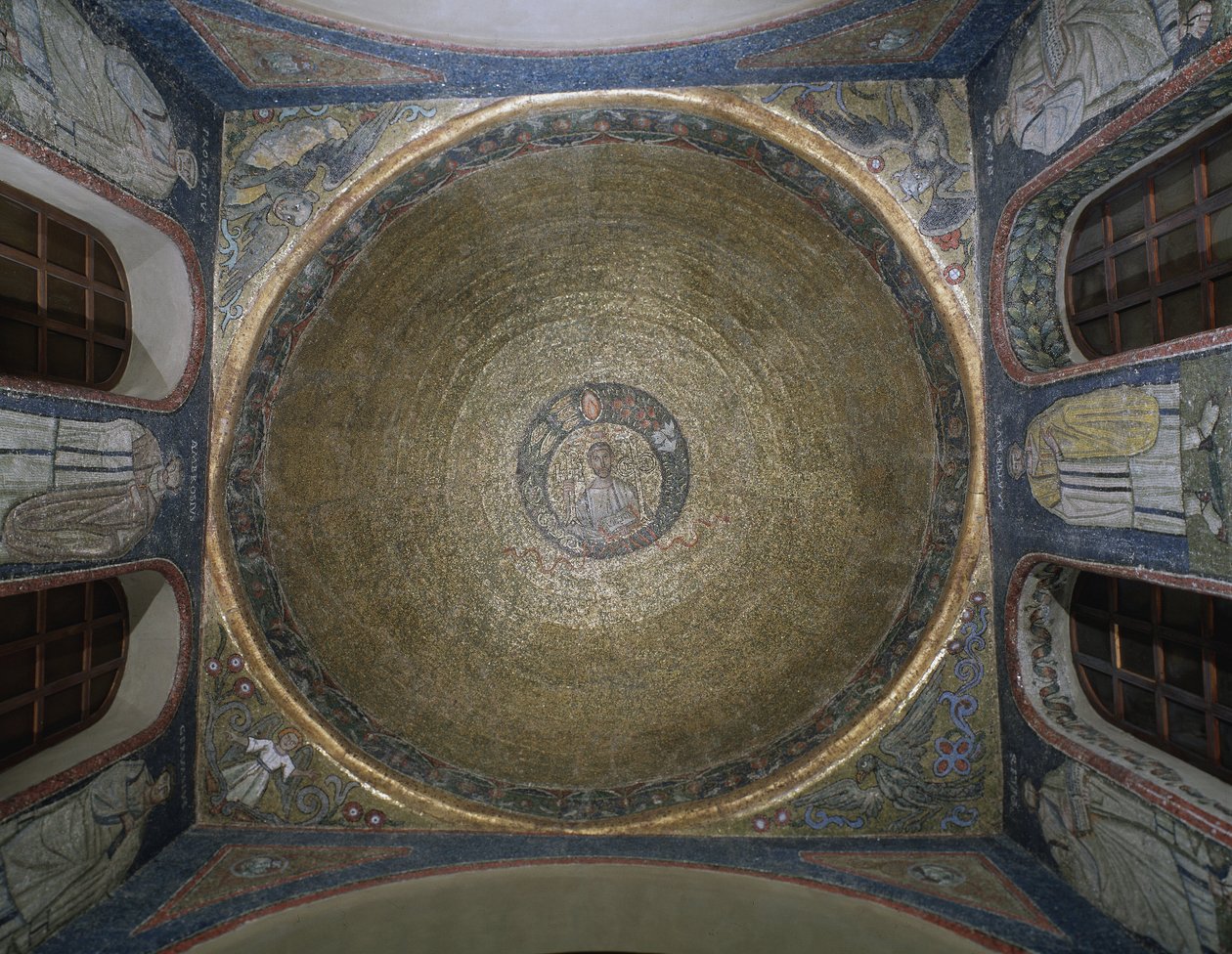 Coupole décorée de mosaïques représentant Saint Victor - Italian School