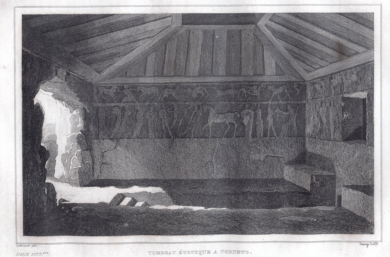 Tombe étrusque à Corneto - Italian School