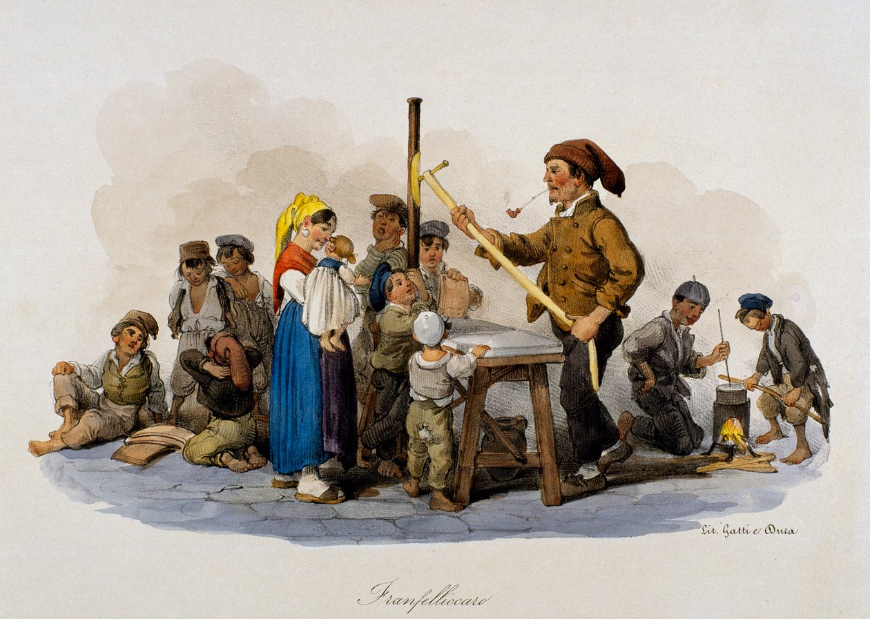 Franfellicaro (fabricant et vendeur de bonbons durs), Italie - Italian School