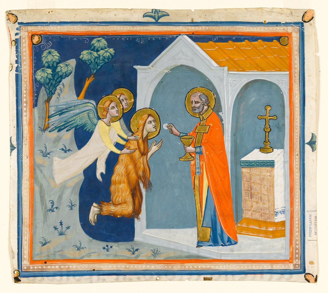 MS McClean folio 201.4 r Sainte Marie-Madeleine, dans le désert autour d