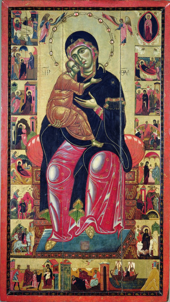 Madone en majesté, école florentine, vers 1275-80 - Italian School