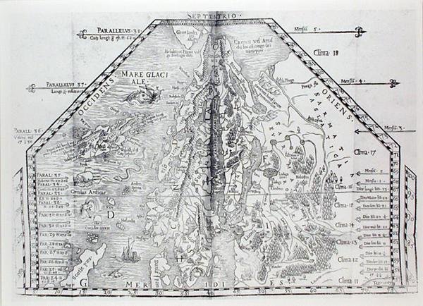 Carte de la Scandinavie, d