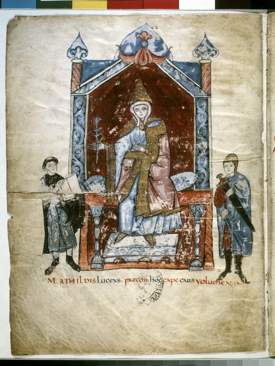 Mathilde de Toscane: intronisée Matilde de Canossa - Italian School