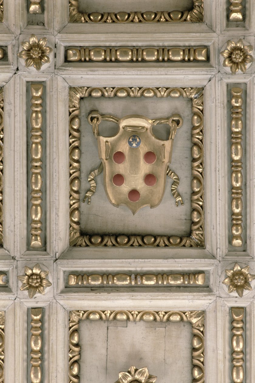 Armoiries des Médicis, du soffite de l